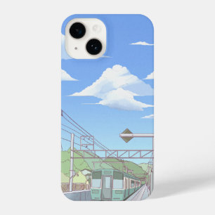 Retro 90s Anime Stadslandschap - Lo-Fi Nacht iPhone 14 Hoesje