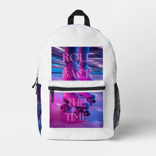 Retro 90s BackPack Neon Streetwear Bag Bedrukte Rugzak (Voorkant)