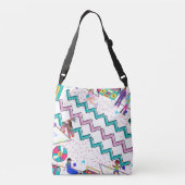 Retro 90's Canvas tas / Schaatsen / doos / kleurri (Achterkant)