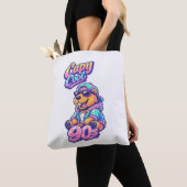 Retro 90s Capy Cool Capybara Boodschappentas Tote Bag (Dichtbij)