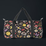 Retro 90s Celestial Psychedelic Pattern with Smile Plunjezak<br><div class="desc">This retro 1990s inspired psychedelic pattern features a fun mix of celestial icons, smiley faces, yin yang symbols, cassette tapes, butterflies, cherries, daisies, and peace signs. The playful doodle style and vintage grunge texture capture the nostalgic spirit of 90s pop culture and retro sticker art. Perfect for fans of trippy...</div>