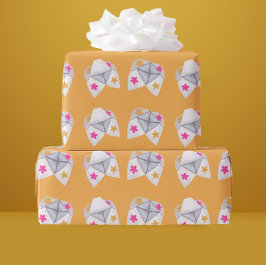 Retro 90's Cootie Catcher Cadeaupapier