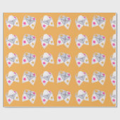 Retro 90's Cootie Catcher Cadeaupapier (Vlak)