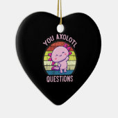 Retro 90s Funny You Axolotl Vragen  Keramisch Ornament (Rechts)