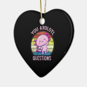Retro 90s Funny You Axolotl Vragen  Keramisch Ornament (Links)