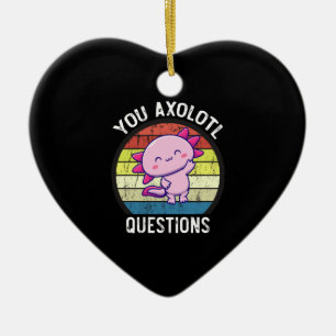 Retro 90s Funny You Axolotl Vragen  Keramisch Ornament