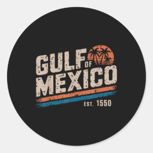 Retro 90s Golf van Verenigde Staten Amerika EST 20 Ronde Sticker