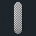 Retro 90s Grijze Gecontroleerde Controlbord van he Persoonlijk Skateboard<br><div class="desc">Grijs Gecontroleerd Patroonretro 90s Checkerboard Skateboard</div>