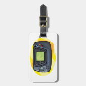 Retro 90s Handheld Game Console Gamer Bagagelabel (Voorkant verticaal)
