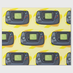 Retro 90s Handheld Gameconsole Gamer Cadeaupapier