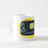 Retro 90s Handheld Gameconsole Gamer Koffiemok (Voorkant links)
