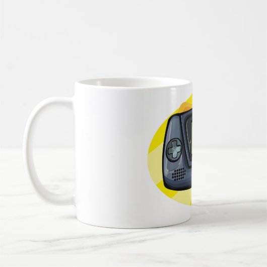 Retro 90s Handheld Gameconsole Gamer Koffiemok (Links)