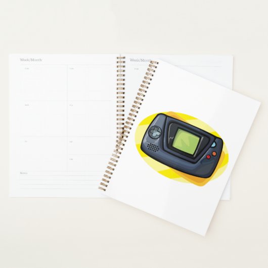 Retro 90s Handheld Gameconsole Gamer Planner (Display)