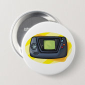 Retro 90s Handheld Gameconsole Gamer Ronde Button 7,6 Cm (Voorkant /achterkant)