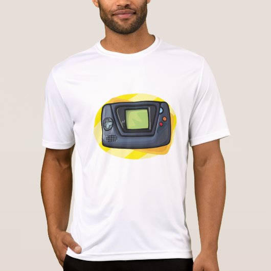 Retro 90s Handheld Gameconsole Gamer T-shirt (Voorkant)