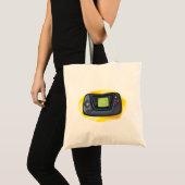 Retro 90s Handheld Gameconsole Gamer Tote Bag (Voorkant (product))