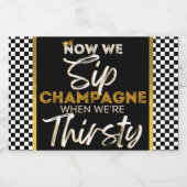 Retro 90's Hip Hop Baby shower | Geboortedag Sparkling Wijnetiket (Enkel label)