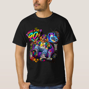 Retro 90s Hond T-Shirt-Gemaakt in de 90s T-shirt