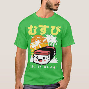 Retro 90s Japans Hawaïaans Spam Musubi 90s Kawaii T-shirt