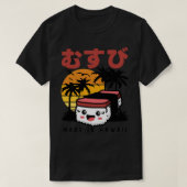 Retro 90s Japans Hawaïaans Spam Musubi 90s Kawaii T-shirt (Design voorkant)