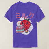 Retro 90's Japans Kawaii Strawberry Milk Milksha T-shirt (Design voorkant)