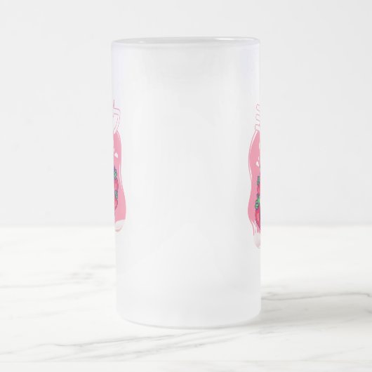 Retro 90s Japanse aardbeienmelk van Kawaii, bevror Matglas Bierpul (Center)