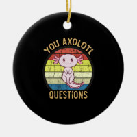 Retro 90s Jij Axolotl Vragen Vintage Zonsondergang