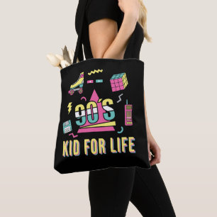 retro 90's Kind voor het leven jaren negentig Tote Bag