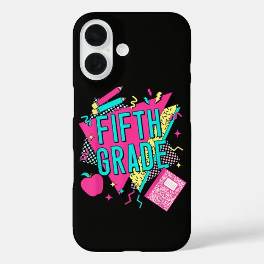 Retro 90s Klasleraar Terug naar School Case-Mate iPhone Case (Achterkant)