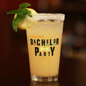 Retro 90s Kleurrijke Das Bachelorfeest Glas