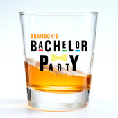 Retro 90s Kleurrijke Das Bruiloft Shot Glas