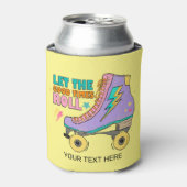 Retro 90's Let Good Times Roll Schaatsen Name Blikjeskoeler (Blikje Voorkant)