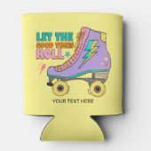 Retro 90's Let Good Times Roll Schaatsen Name Blikjeskoeler (Achterkant)