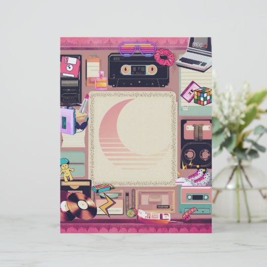 Retro 90's Letterhead (Staand voorkant)