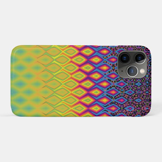 Retro 90s levendig Neon Colour Abstract Pattern Case-Mate iPhone Case (Achterkant (horizontaal))