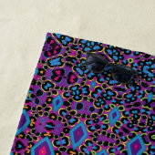 Retro 90s levendig Neon Colour Abstract Pattern Strandlaken (In situ)