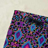 Retro 90s levendig Neon Colour Abstract Pattern Strandlaken (In situ)