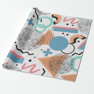 Retro 90s Memphis Pattern Cadeaupapier