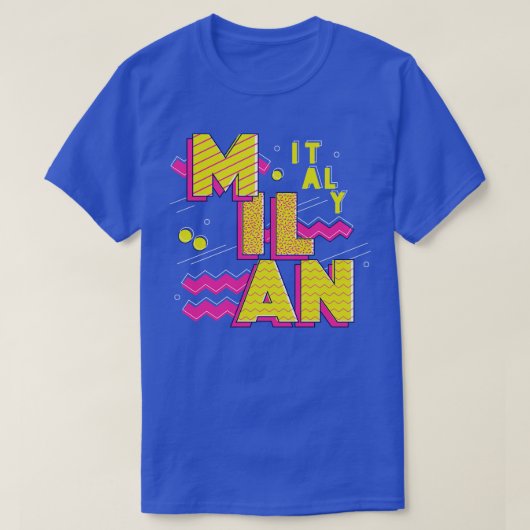 Retro 90s Milaan Italië T-shirt (Design voorkant)