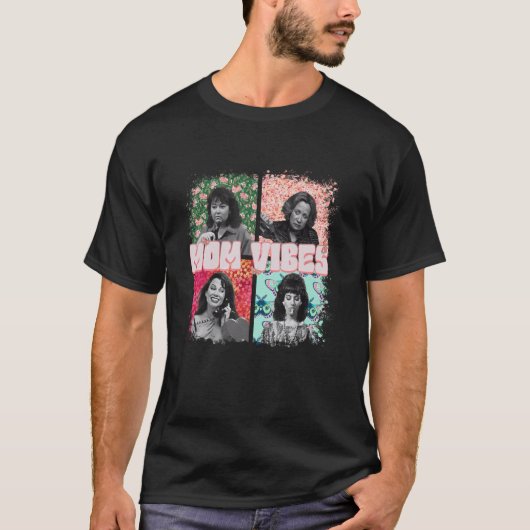 Retro 90's Moeder Vibe T-shirt Moederdag Grappige (Voorkant)