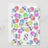 Retro 90's Neon Colorful Ring Snoep Pop Kaart (Achterkant)