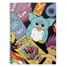 Retro 90s Nostalgie Doodle Patroon Speelgoed en Te
