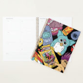 Retro 90s Nostalgie Doodle Patroon Speelgoed en Te Planner (Display)