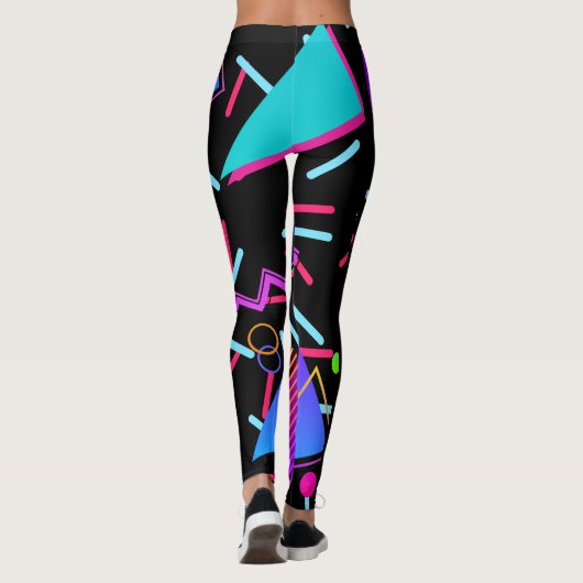 Retro 90s Nostalgische Leggings (Achterkant)
