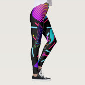 Retro 90s Nostalgische Leggings (Rechts)