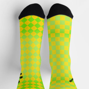 Retro 90s Ongematchte Geruite Oneven Sokken
