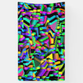 RETRO 90S PATROON ACCENT SPANDOEK (Verticaal)