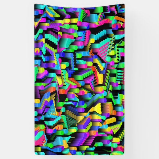 RETRO 90S PATROON ACCENT SPANDOEK (Verticaal)