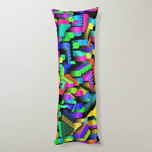 RETRO 90S PATROON LICHAAMSKUSSEN (Achterkant (Verticaal))