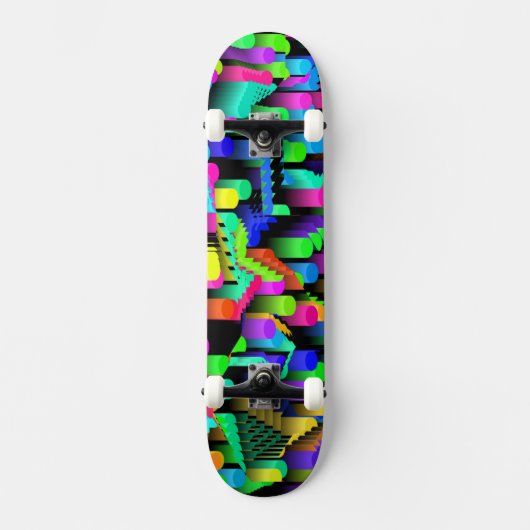 RETRO 90S PATROON PERSOONLIJK SKATEBOARD (Voorkant)